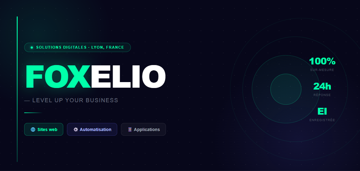 FOXELIO — Solutions digitales pour PME à Lyon